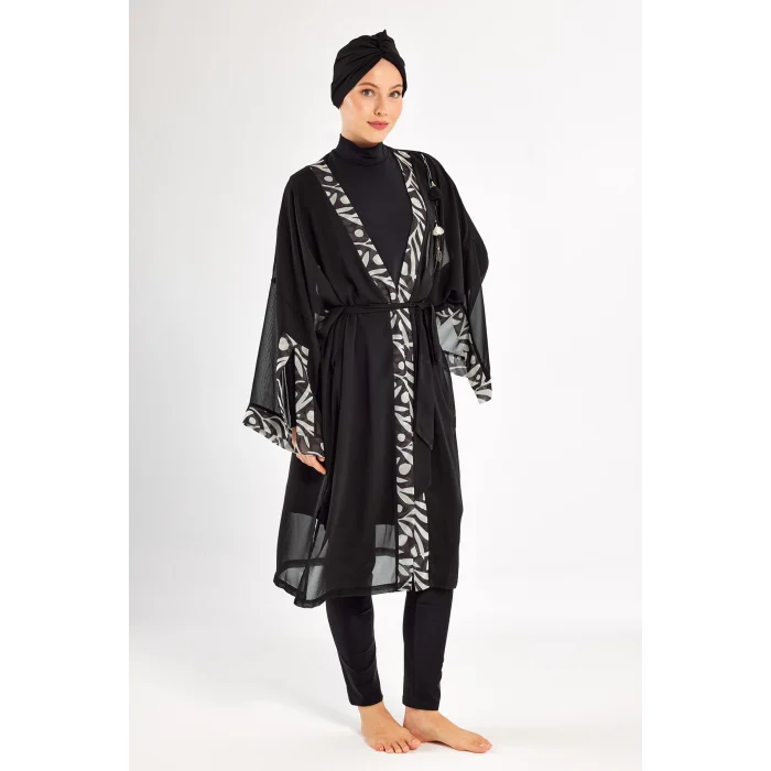 Adasea 1131 33-Jolıe Uzun Kollu Tesettür Mayo