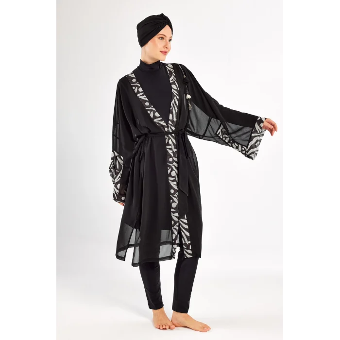 Adasea 1131 33-Jolıe Uzun Kollu Tesettür Mayo