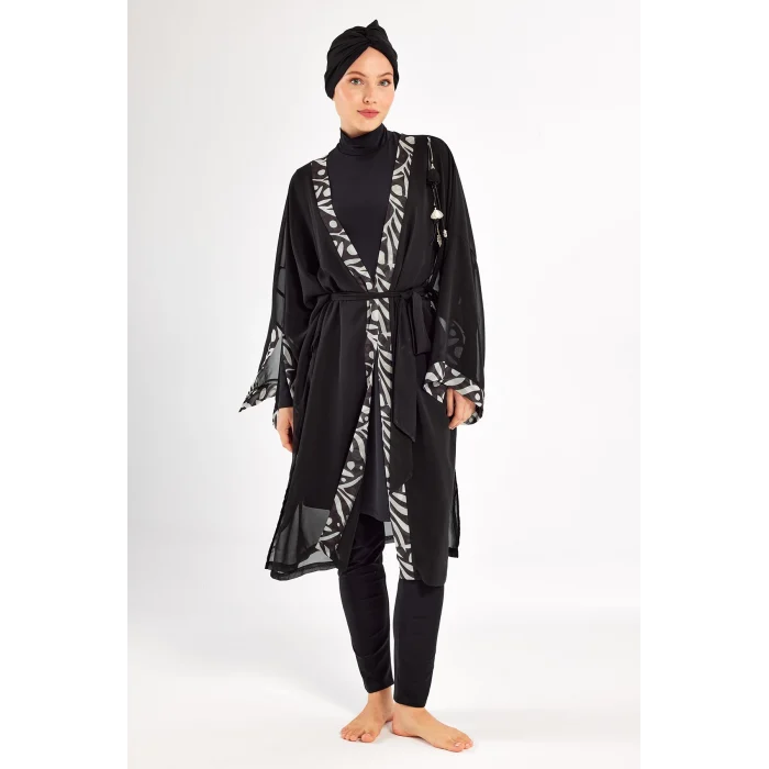 Adasea 1131 33-Jolıe Uzun Kollu Tesettür Mayo