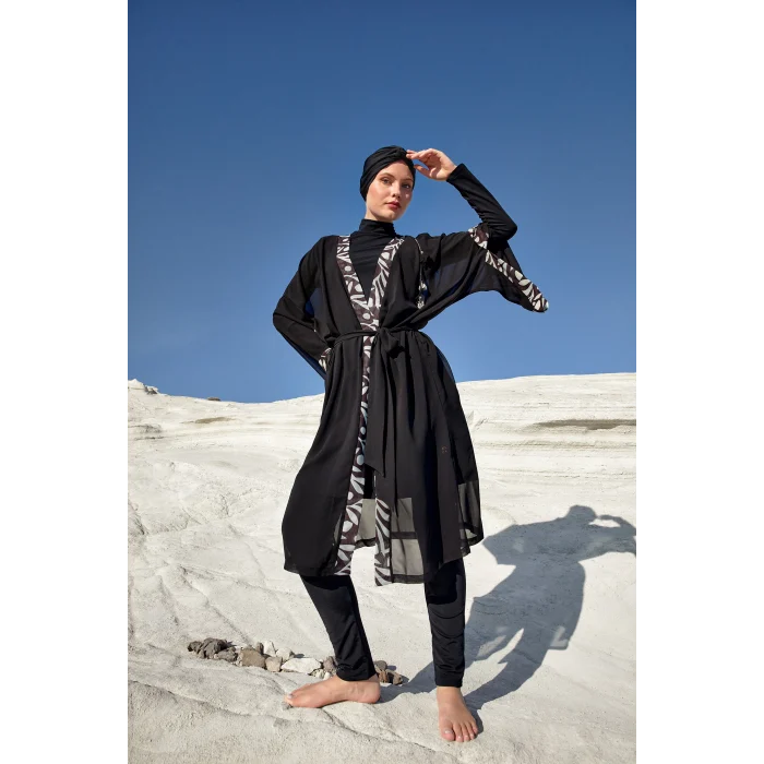 Adasea 1131 33-Jolıe Uzun Kollu Tesettür Mayo