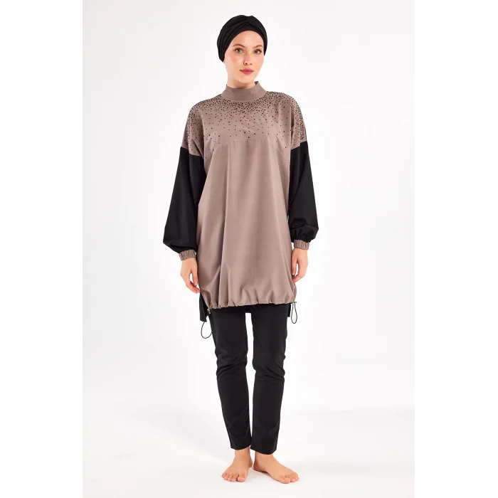 Adasea 1208 46-Keyla Uzun Kollu Tesettür Mayo