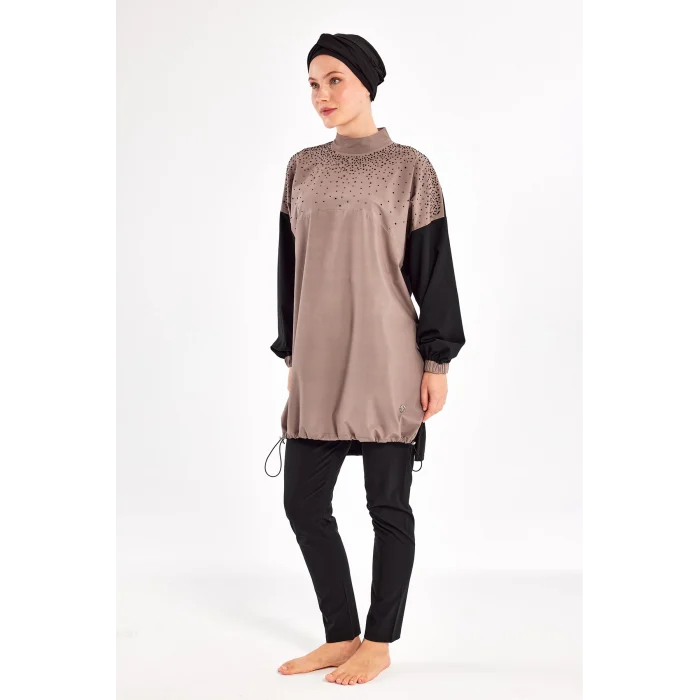 Adasea 1208 46-Keyla Uzun Kollu Tesettür Mayo