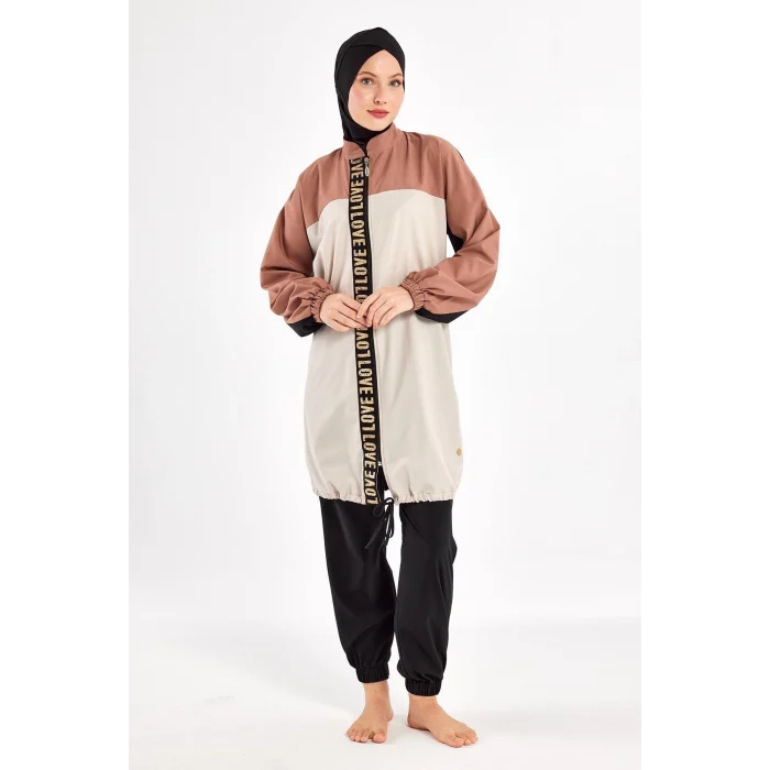 Adasea 1211 48-Pera Uzun Kollu Tesettür Mayo