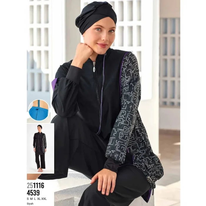 Adasea 4539 Johana Uzun Kollu Tesettür Mayo