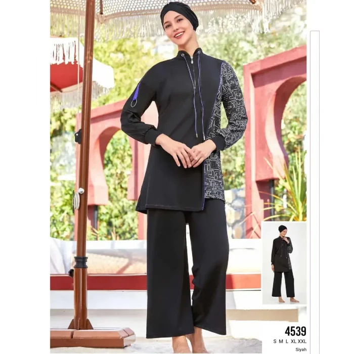 Adasea 4539 Johana Uzun Kollu Tesettür Mayo