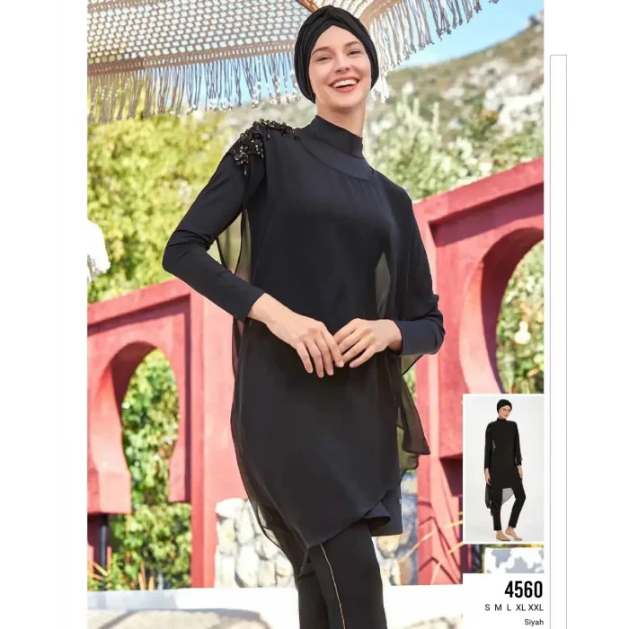 Adasea 4560 Jazmın Uzun Kollu Tesettür Mayo