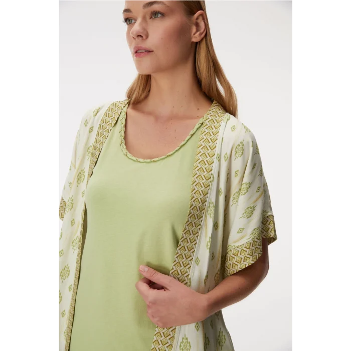 Anıl 11421 Kadın Sabahlık, Atlet ve Pantolon Takım