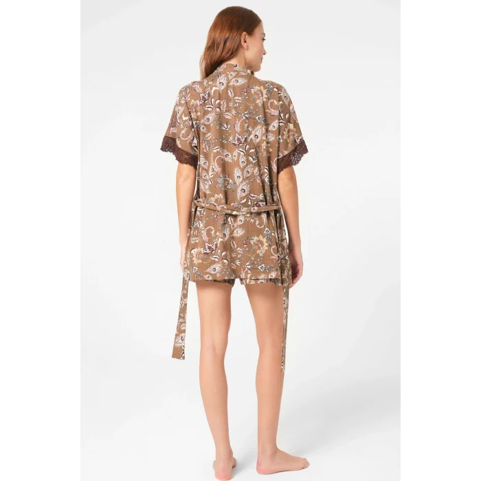 Anıl 5799 Bayan Sabahlık, Bralet Ve Şort Takım