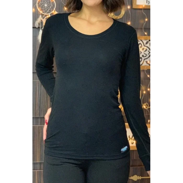 Aqua CM2512 Termal Açık Yaka Uzun Kol Fanila