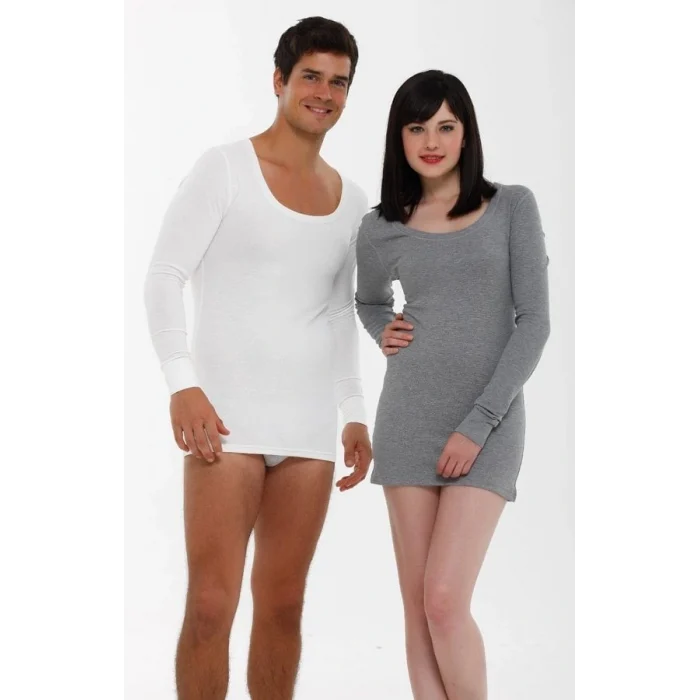 Aqua CM2512 Termal Açık Yaka Uzun Kol Fanila