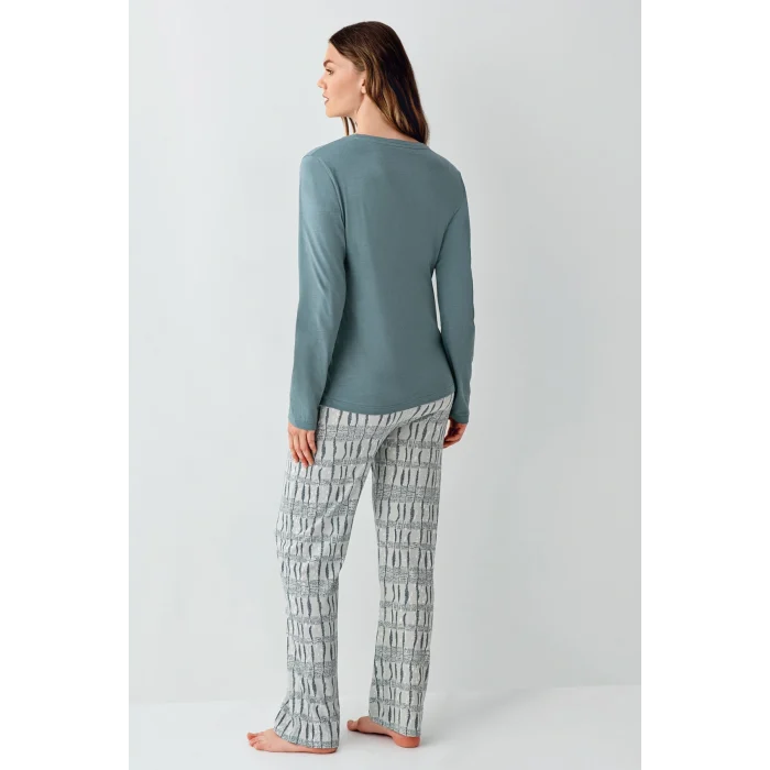 Arnetta 3406-S Kadın Uzun Kol Pijama Takım