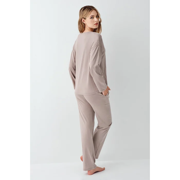 Arnetta 3407-S Kadın Uzun Kol Pijama Takım