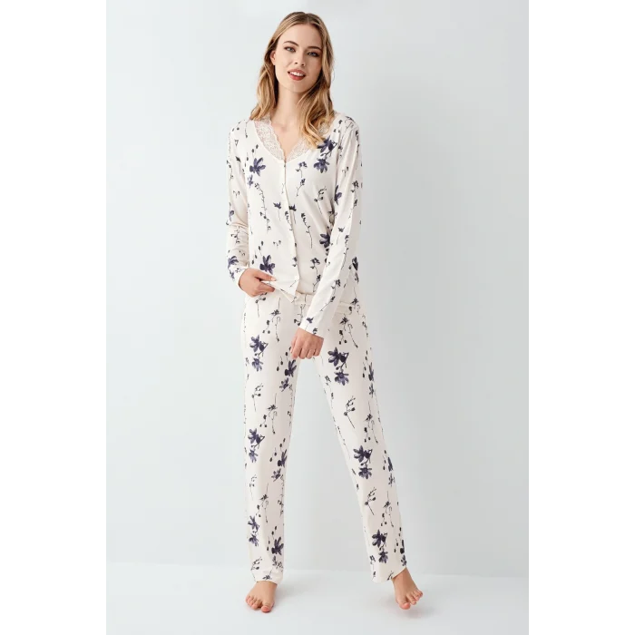 Arnetta 3410-S Kadın Uzun Kol Pijama Takım