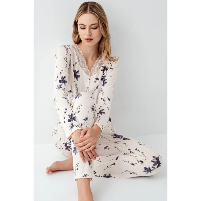 Arnetta 3410-S Kadın Uzun Kol Pijama Takım