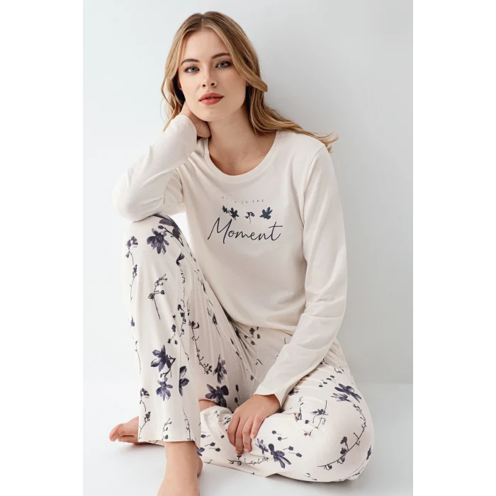 Arnetta 3411-S Kadın Uzun Kol Pijama Takım