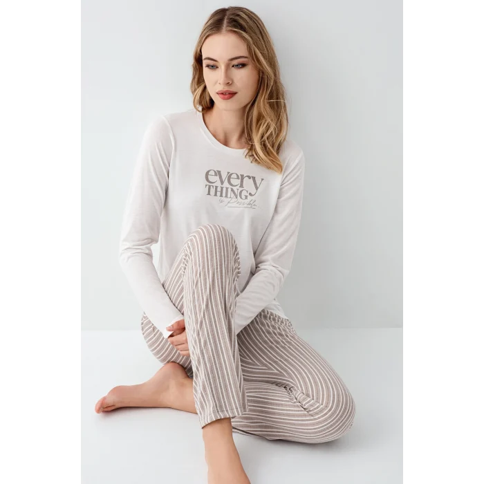 Arnetta 3424-S Kadın Uzun Kol Pijama Takım