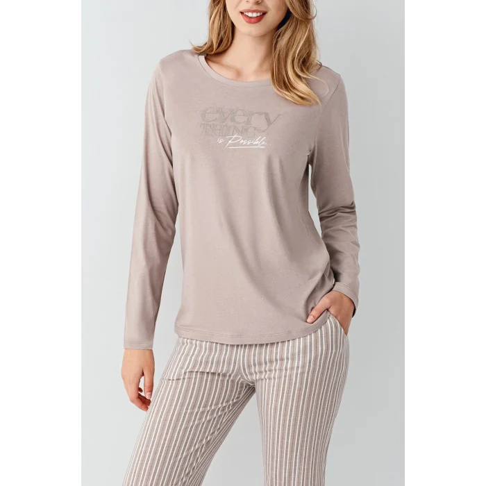 Arnetta 3424-S Kadın Uzun Kol Pijama Takım