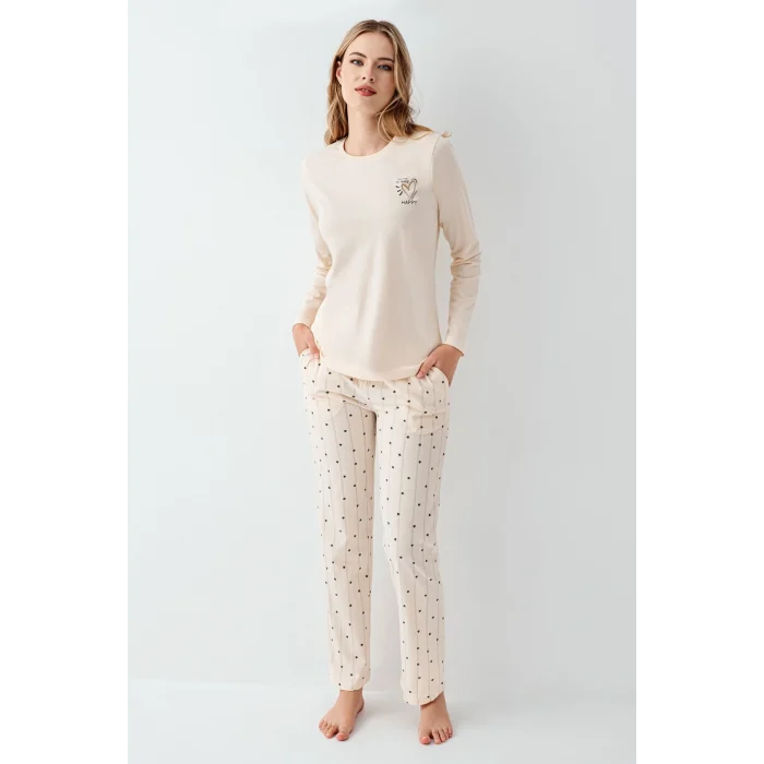 Arnetta 3434-S Kadın Uzun Kol Pijama Takım