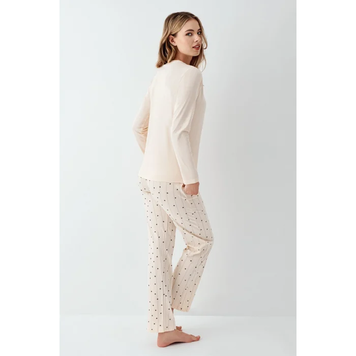 Arnetta 3434-S Kadın Uzun Kol Pijama Takım
