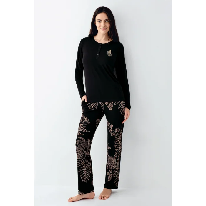 Arnetta 3439-S Kadın Uzun Kol Pijama Takım