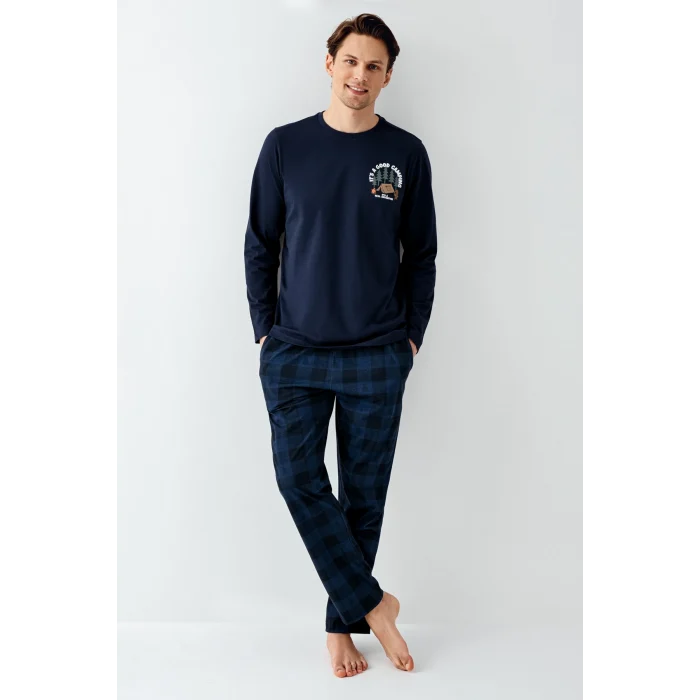 Arnetta 3500-S Erkek Uzun Kol Pijama Takım