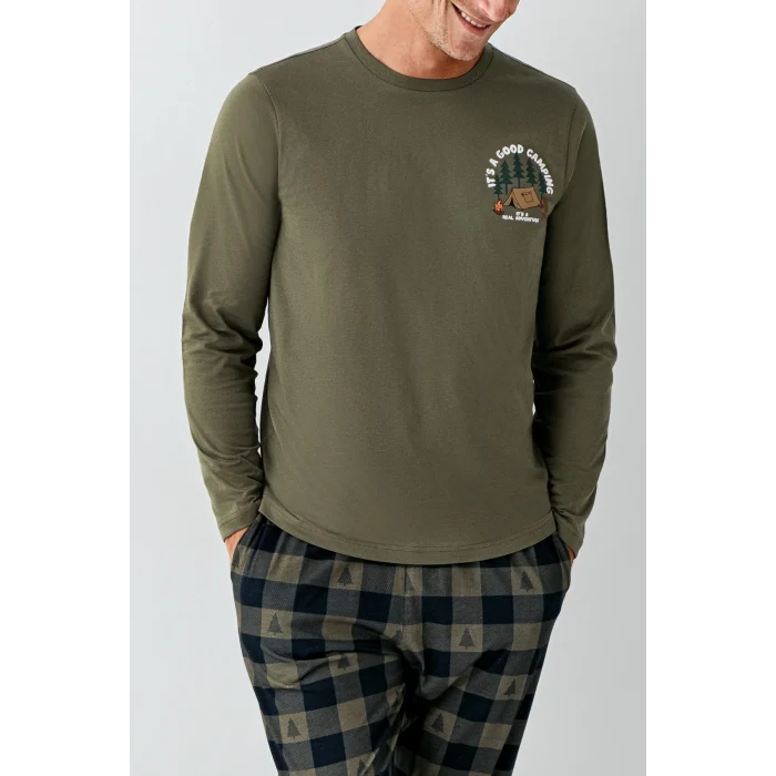 Arnetta 3500-S Erkek Uzun Kol Pijama Takım