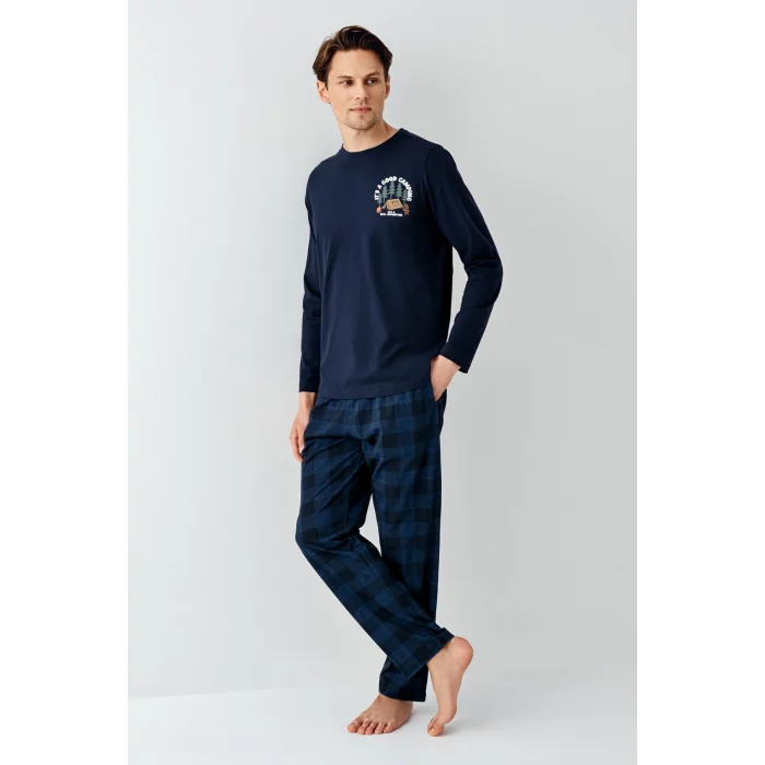 Arnetta 3500-S Erkek Uzun Kol Pijama Takım