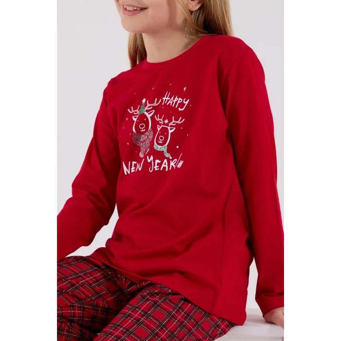 Arnetta 3514-G Kız Çocuk Uzun Kol Pijama Takım