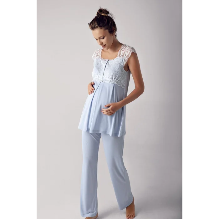 Artış 13200 Bayan Kısa Kol Lohusa Pijama Takımı