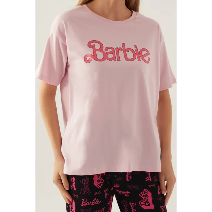 Barbie L1704-S Kadın Kısa Kol Pijama Takımı