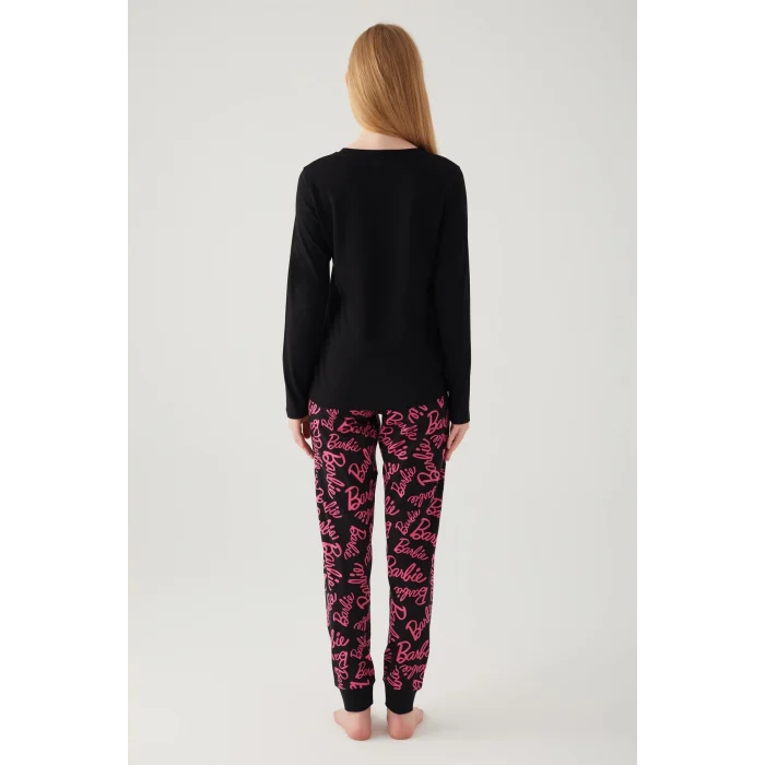 Barbie L1766-S Kadın Uzun Kollu Pijama Takımı