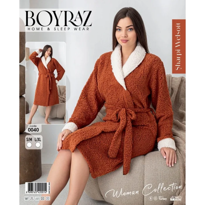 Boyraz 0040 Kadın Sharpi Welsolf Sabahlık