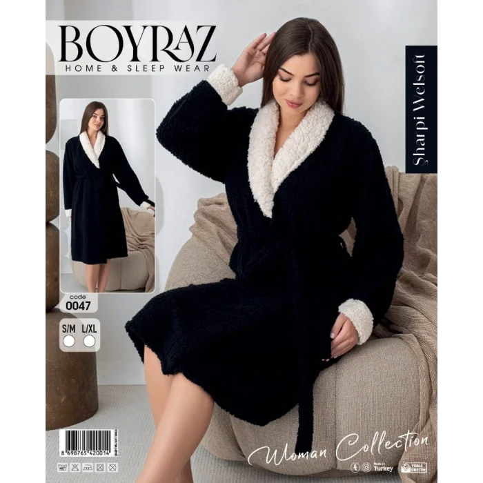 Boyraz 0047 Kadın Sharpi Welsolf Sabahlık