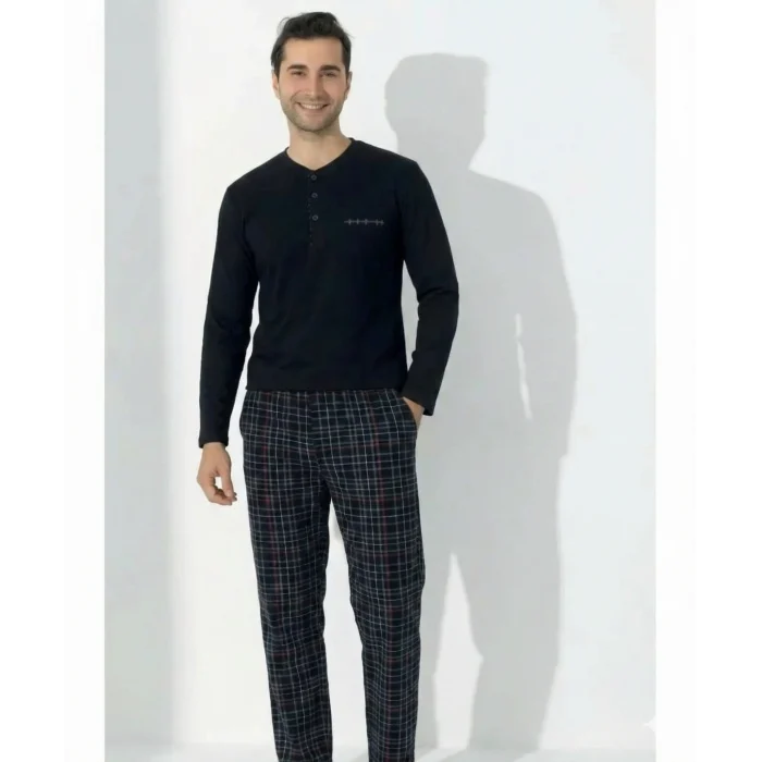 Boyraz 0400 Erkek Uzun Kol Pijama Takımı