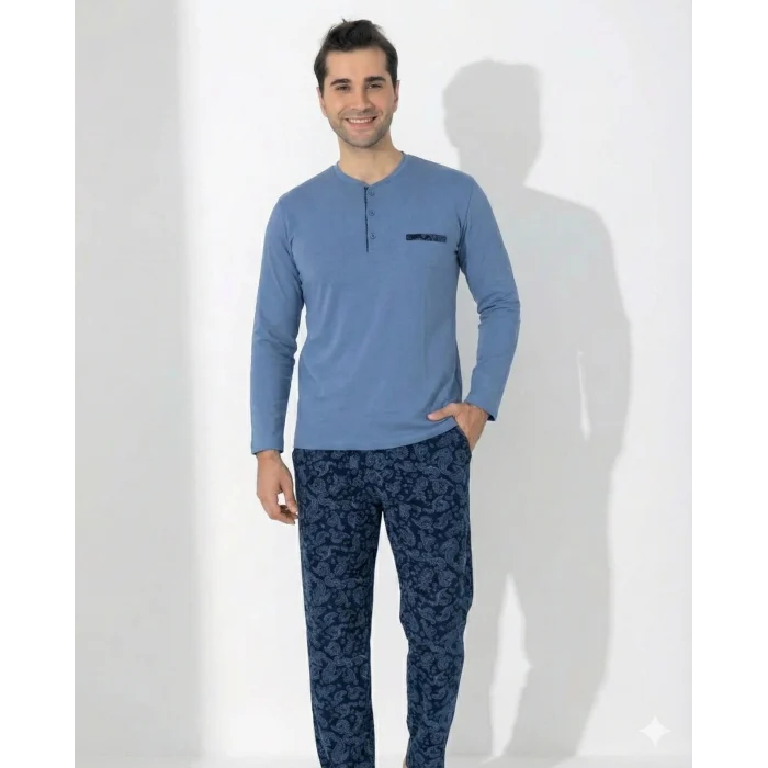 Boyraz 0403 Erkek Uzun Kol Pijama Takımı
