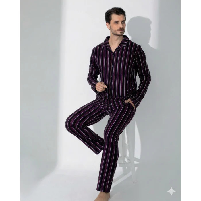 Boyraz 70093 Erkek Uzun Kol Penye Pijama Takımı