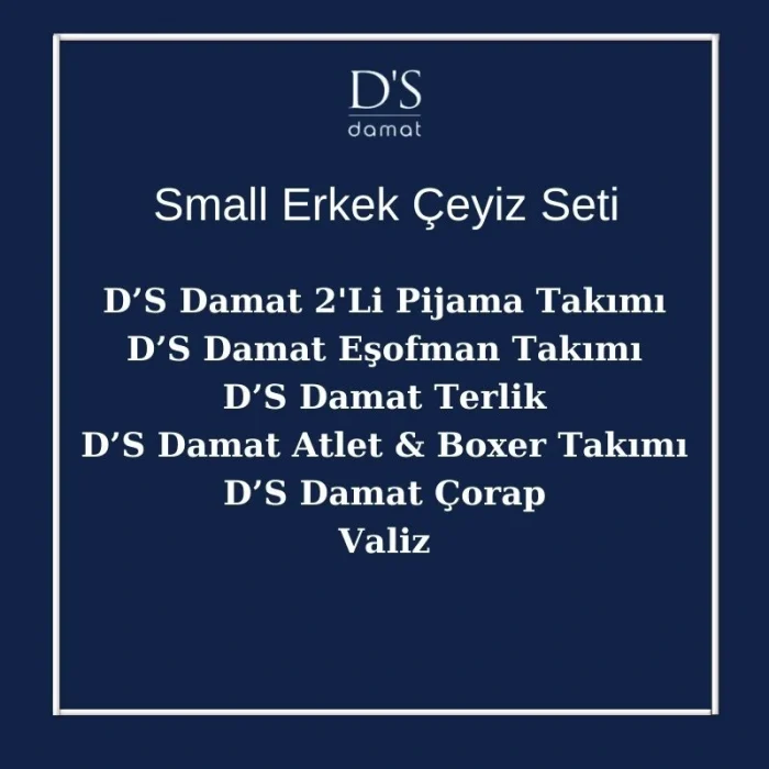 DS Damat 9 Parça Erkek Small Çeyiz Paketi