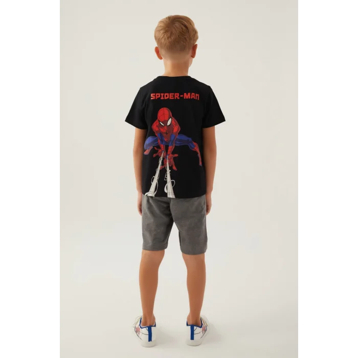 Disney 4878-3 Spider-Man Erkek Çocuk Şort Takım