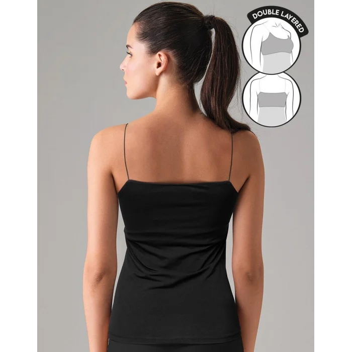 Doreanse 9210 Kadın İp Askılı Çift Katmanlı Atlet