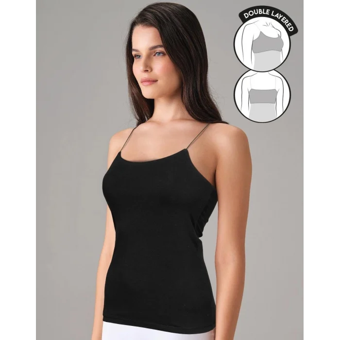 Doreanse 9210 Kadın İp Askılı Çift Katmanlı Atlet