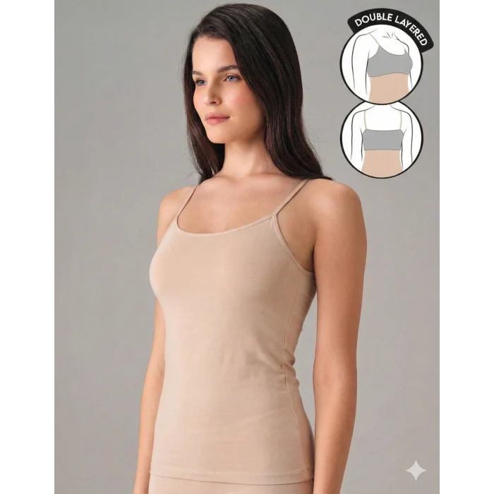 Doreanse 9210 Kadın İp Askılı Çift Katmanlı Atlet