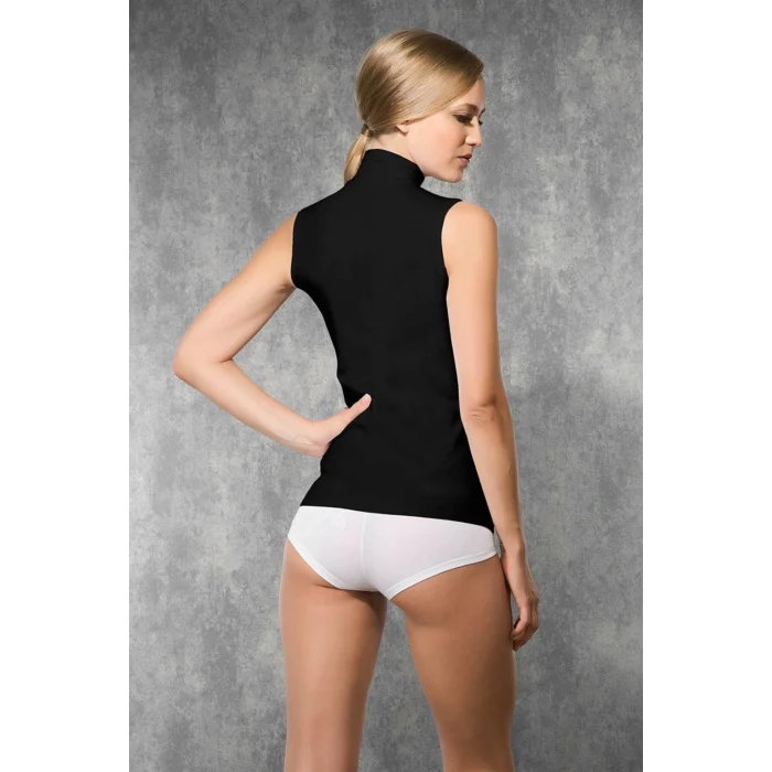 Doreanse 9313 Kadın Modal Balıkçı Yaka Sıfır Kol Günlük Atlet