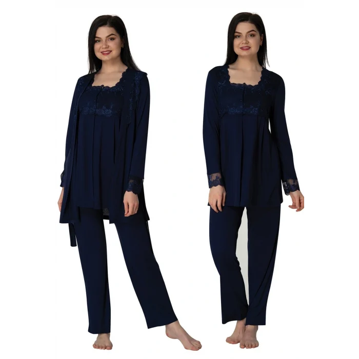 Effortt 2401  Sabahlıklı Lohusa Pijama Takımı