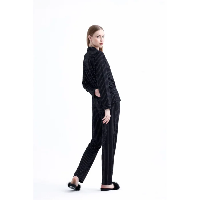 Espuar 775 Kadın Çizgili Penye Pijama Takımı