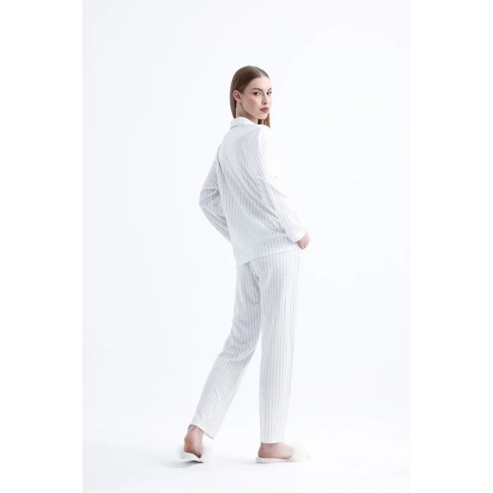 Espuar 775 Kadın Çizgili Penye Pijama Takımı