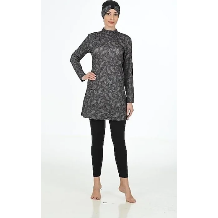 Fantasy 3321 Bayan  Desenli Tesettür Mayo