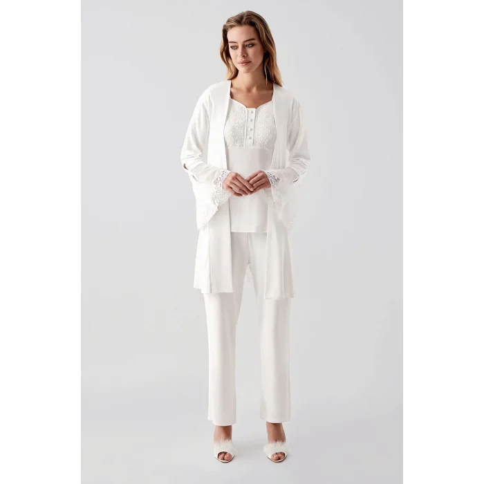 Freshness 322 Kadın Sabahlıklı Pijama Takımı