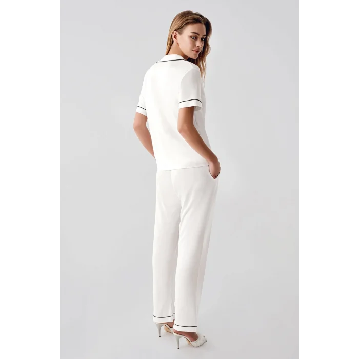 Freshness 324 Kadın 4Lü Sabahlıklı Şorlu Pijama Takımı