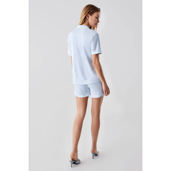 Freshness 324 Kadın 4Lü Sabahlıklı Şorlu Pijama Takımı