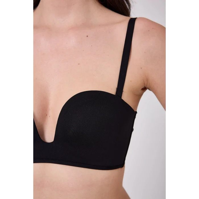 Freshness MSF05 Destekli V Dekolte Lazer Kesim Sütyen